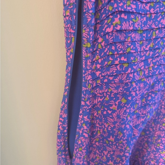 Tanya Taylor Yvette Confetti Print Smocked Mini Dress - Picture 6 of 9